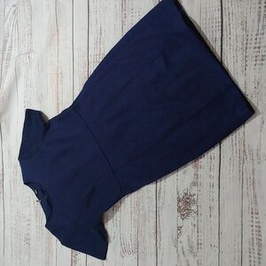 TAHARI FAUX SUEDE AND KNIT DRESS
